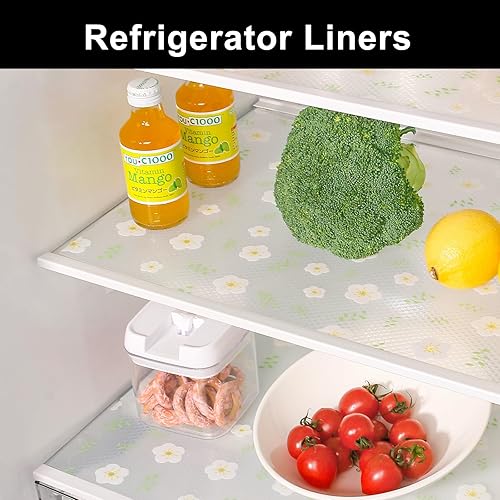 Miniatura 5 de Cooyes Revestimiento de cajón y estante para armarios de cocina no adhesivo, extra largo de 11.8 x 236 pulgadas, antideslizante, lavable, forros