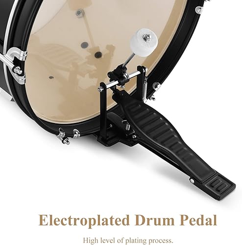 Miniatura 5 de Juego de batería Eastar de 16 pulgadas, 5 piezas, kit de batería junior para principiantes, niños y adolescentes con trono ajustable y platillo,