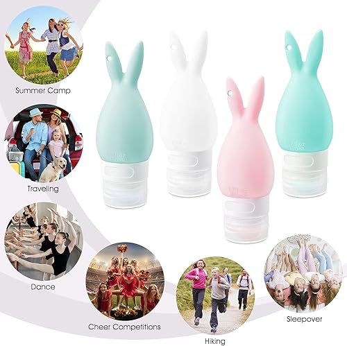 Miniatura 68 de INSFIT Botellas de viaje portátiles, recipientes a prueba de fugas aprobados por la TSA para artículos de tocador, accesorios recargables sin BPA