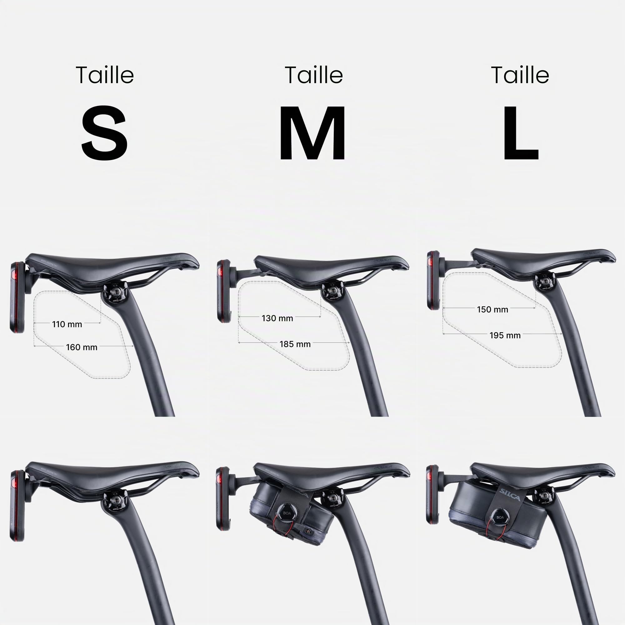 Support Radar pour Selle Specialized SWAT - Compatible avec Garmin Varia 515, RearVue 820