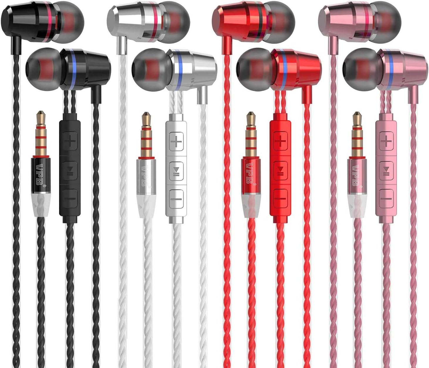 VPB Corded Earbuds HiFi Dynamic Earphones with Deep Bass
