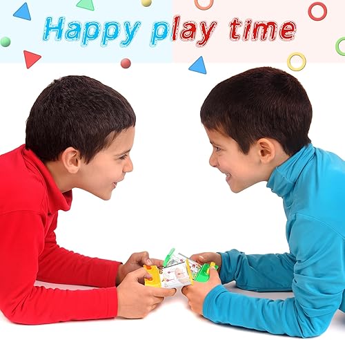 Vista 38 de Gejoy Juego de 4 piezas de juguetes de agua, rellenos de calcetines de Navidad de mano, juego de lanzamiento de anillo de agua, mini juegos retro