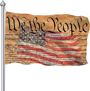 Constitution Flag 3x5 Ft for Decor, Wall Art, Man Cave, Outdoor - American Usa Flag With Brass Grommets, Double Printed, Patriotic, UV Fade Proof