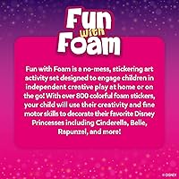 Vista 7 de Skillmatics Arte de calcomanías de espuma – Disney Princess, más de 800 calcomanías de espuma 3D, diversión sin desorden para niños, kits