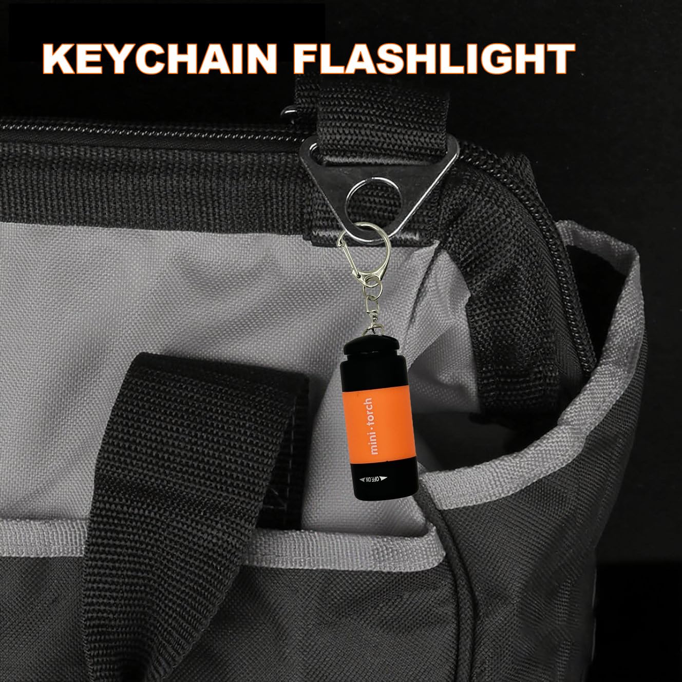 Mini torcia elettrica ricaricabile della torcia elettrica della tasca della piccola torcia elettrica LED con Keychain (3)