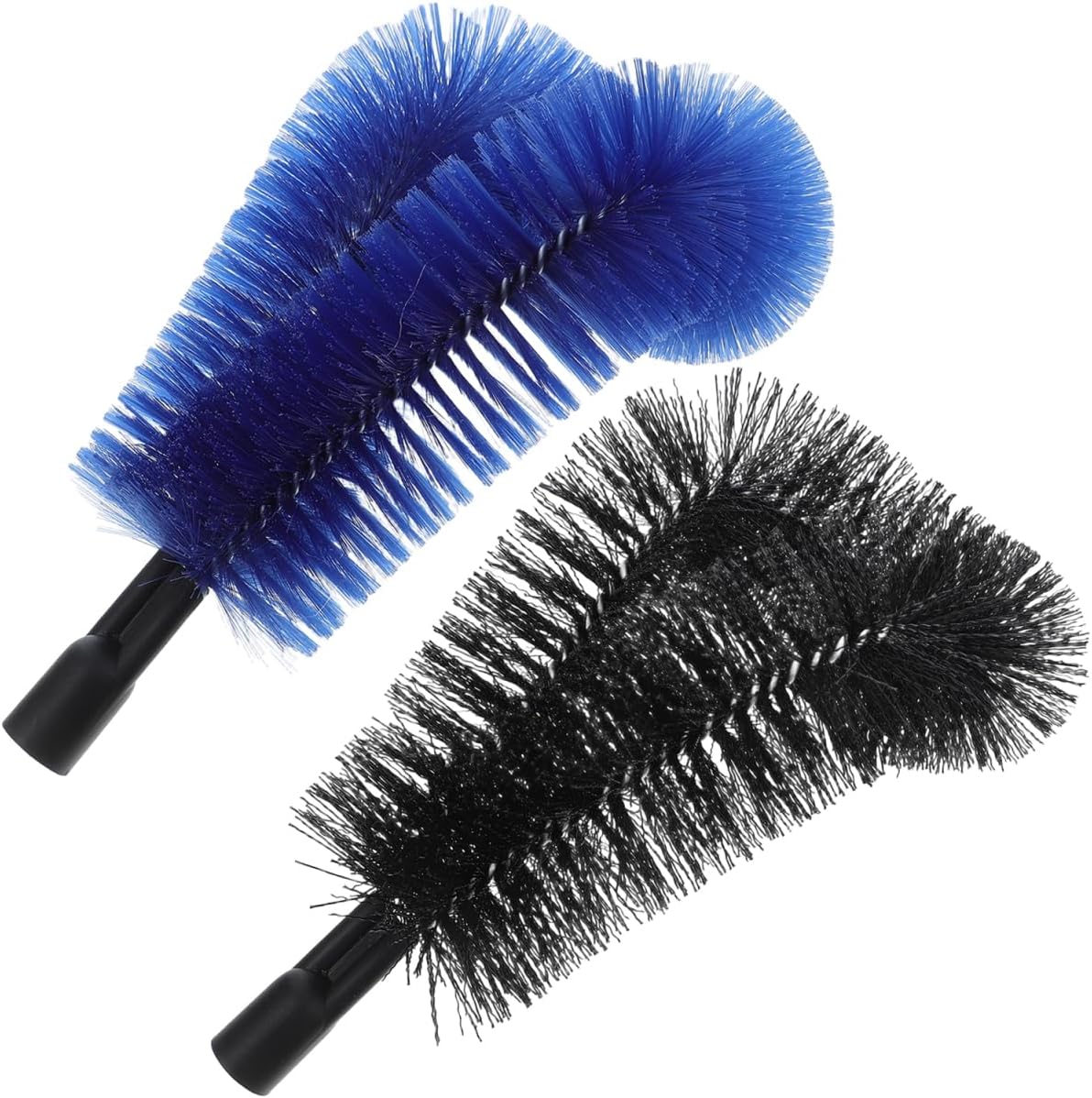 PartyKindom 2pcs Angled Gutter Cleaning Brush Head, Extension Pole Attachment for Roof Leaf and Debris Removal, Outdoor Sweeper