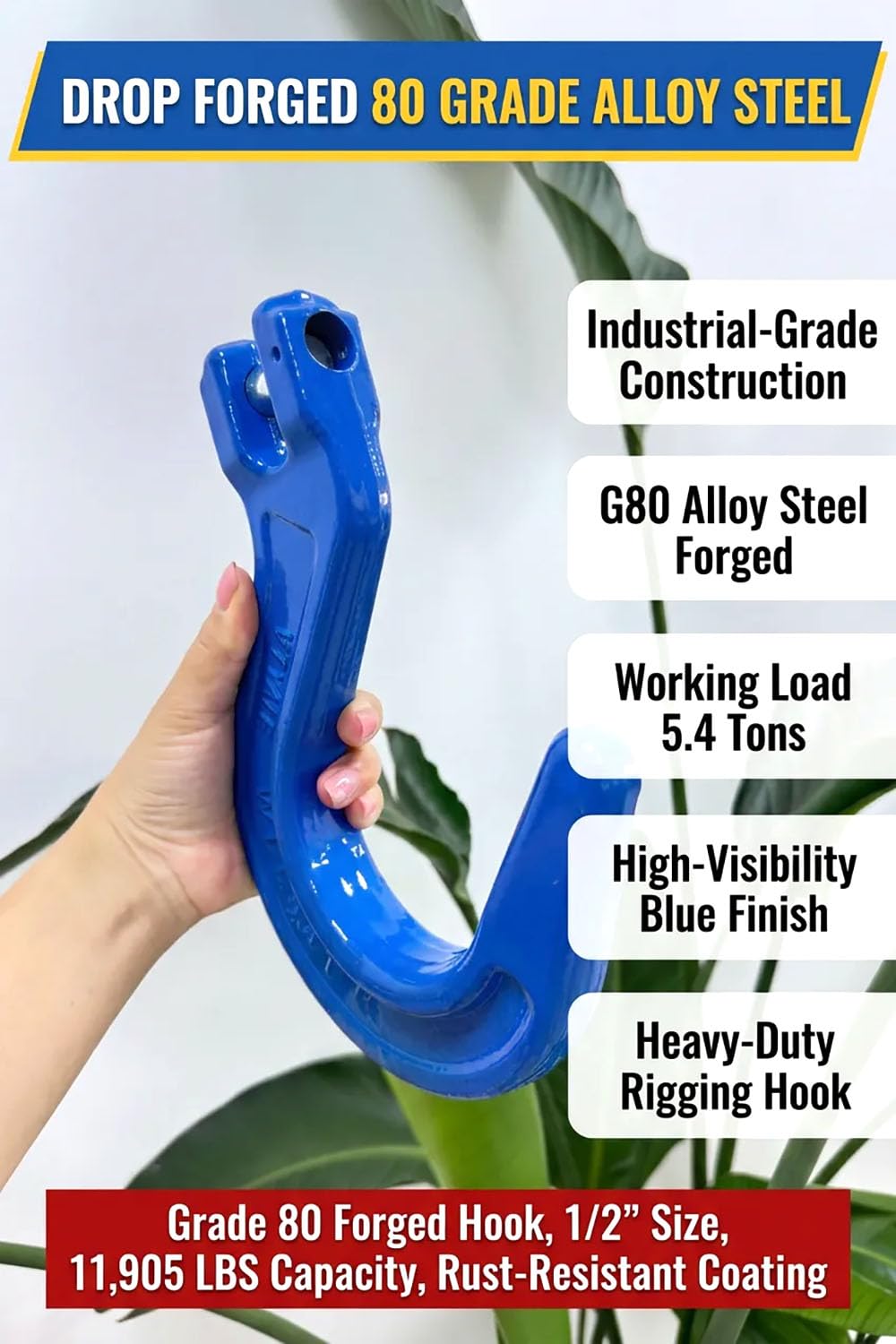 Heavy Duty G80 Clevis Hooks - 5.4t 2 Pack -4
