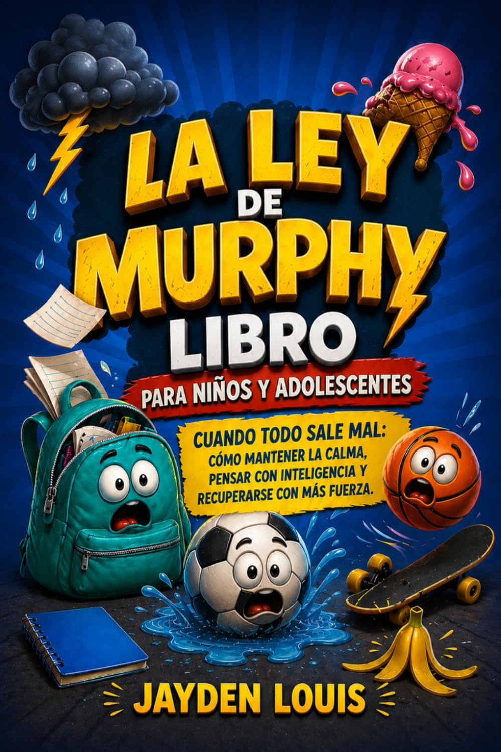LA LEY DE MURPHY LIBRO PARA NIÑOS Y ADOLESCENTES: “Cuando todo sale mal: Cómo mantener la calma, pensar con inteligencia y recuperarse con más fuerza.