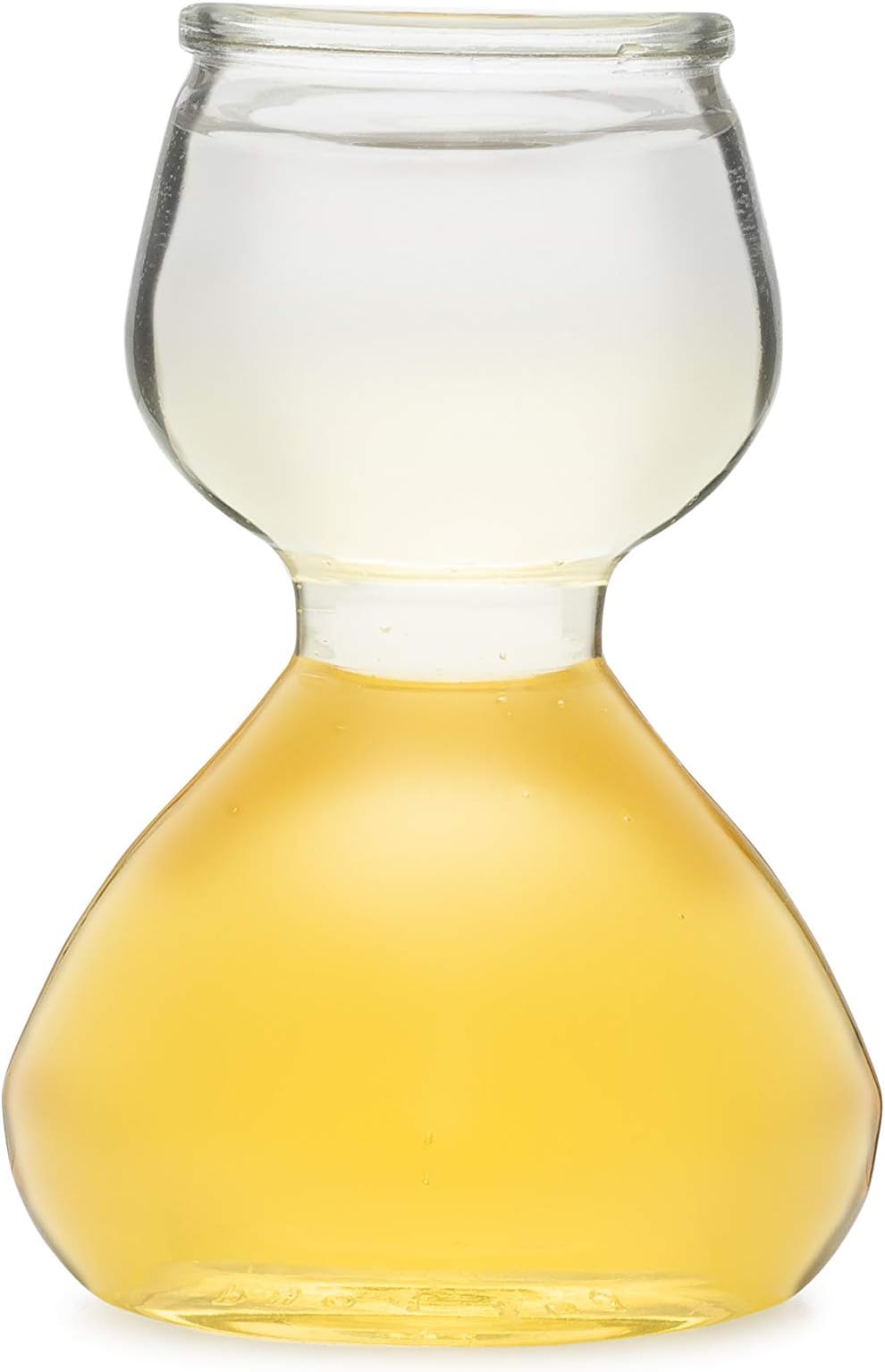 Quaffer Double Bubble Shot Glass + Recipe Card Plastic Clear 1.25oz on Top 2.25 oz on Bottom 12 set