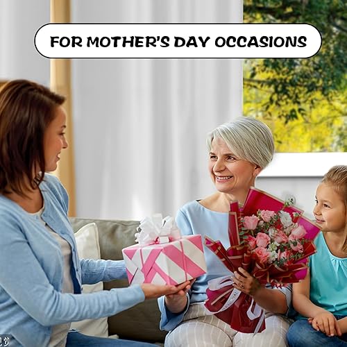 Miniatura 6 de Papel de regalo de flores Bouquet Envoltura de papel,Papel de regalo floral impermeable,Papel floral para ramos de flores,Papel de envoltura de