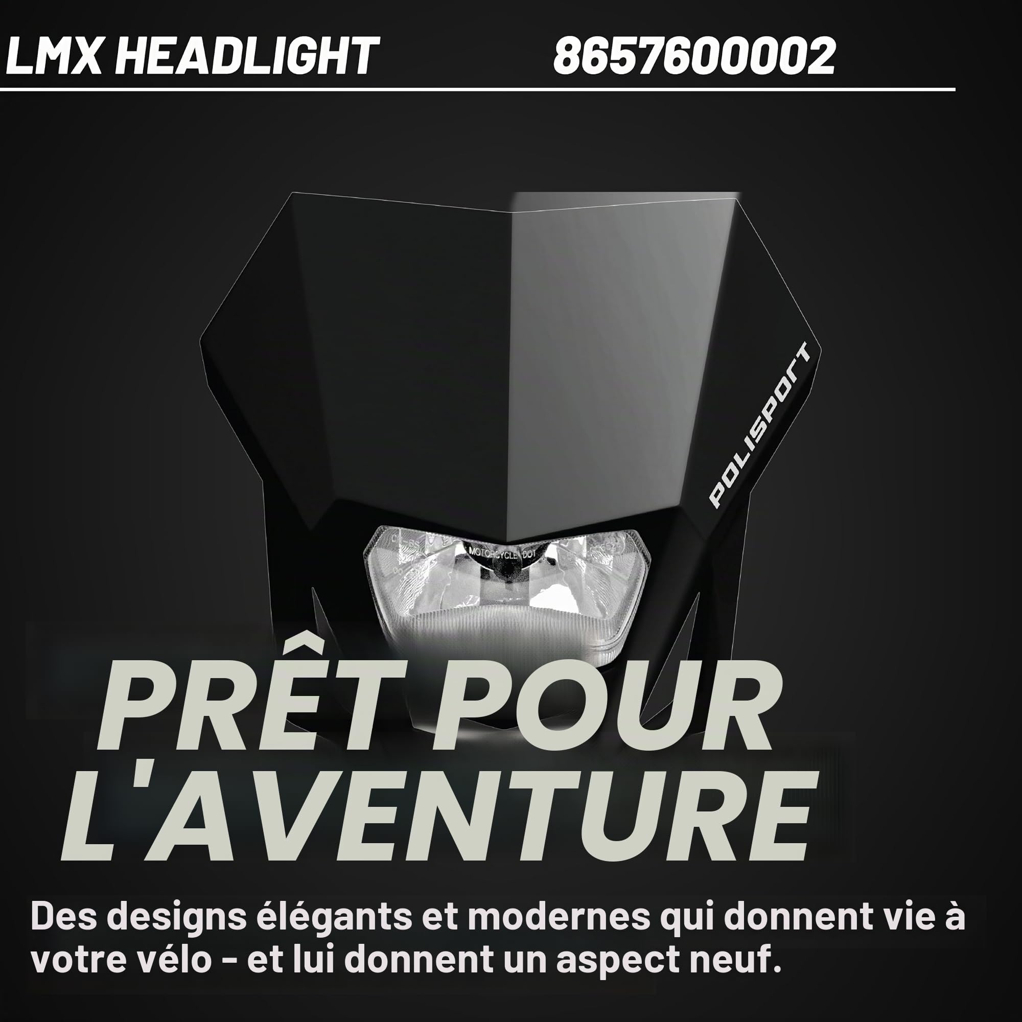 Polisport HEADLIGHT LMX BK