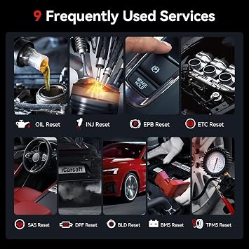 iCarsoft CR Genius(2005) OBD2 Scanner for All Vehicle, All System Scan Tool, Powerful Bidirectional Actuation Test/Full Reset/Battery Test Registration Car Code Reader, Touchscreen, Auto VIN/Scan