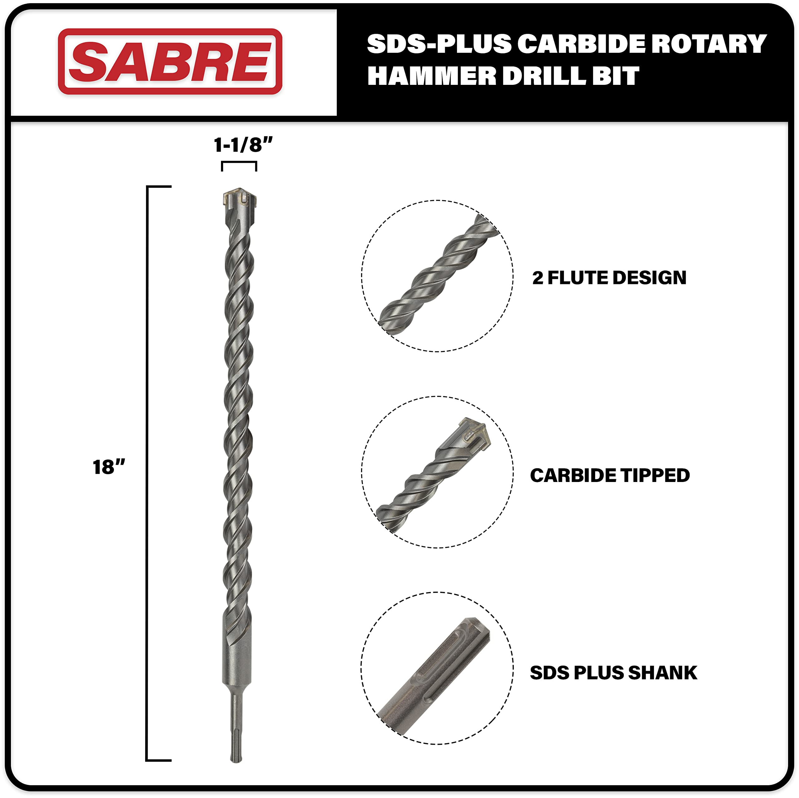 SDS Plus Rotary Hammer Drill Bit 