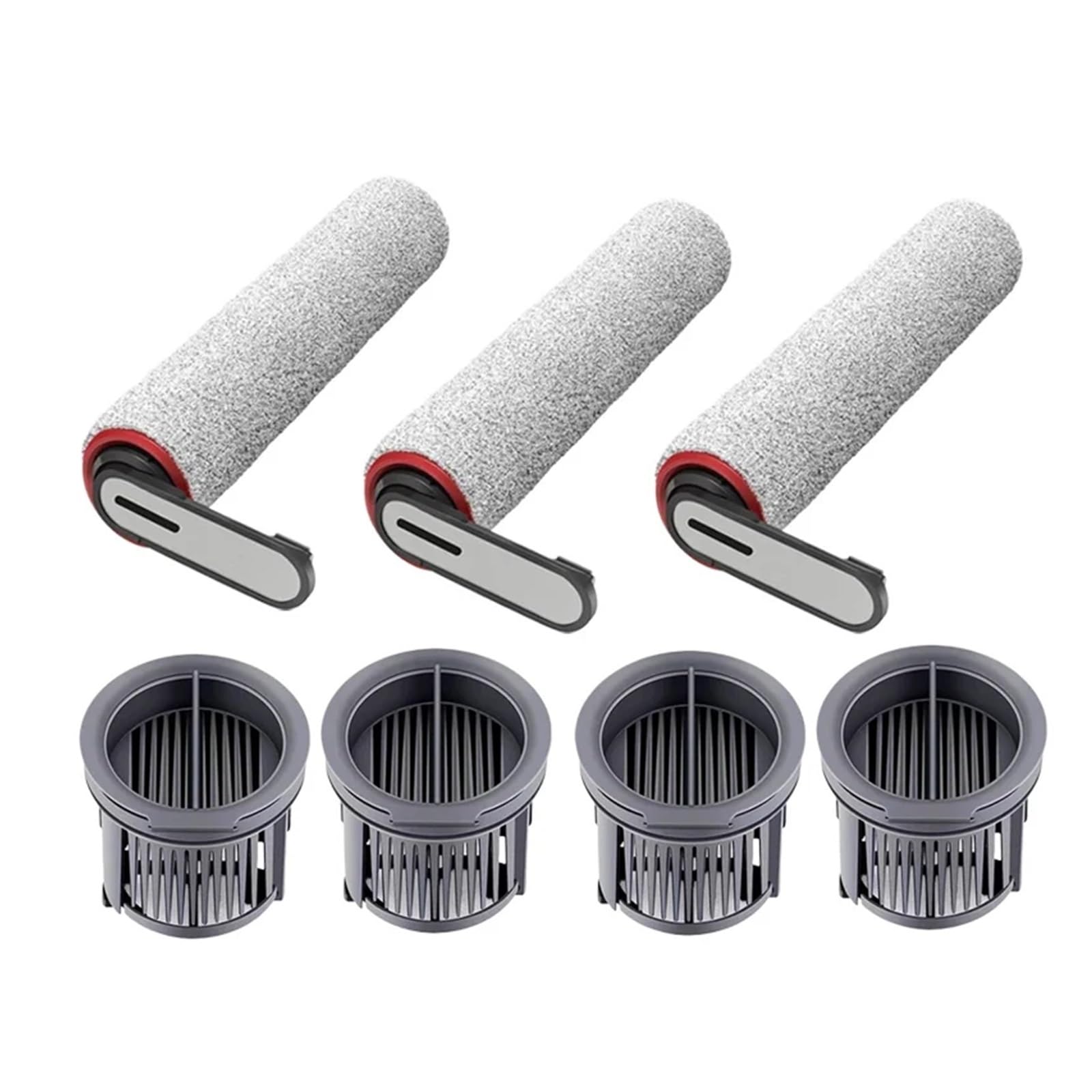 Compatible con H14 Dual, Pro, Plus, H20, Ultra, H30, Robot Aspirador, Cepillo de Rodillo, Filtro HEPA, Piezas Repuesto(Plum)