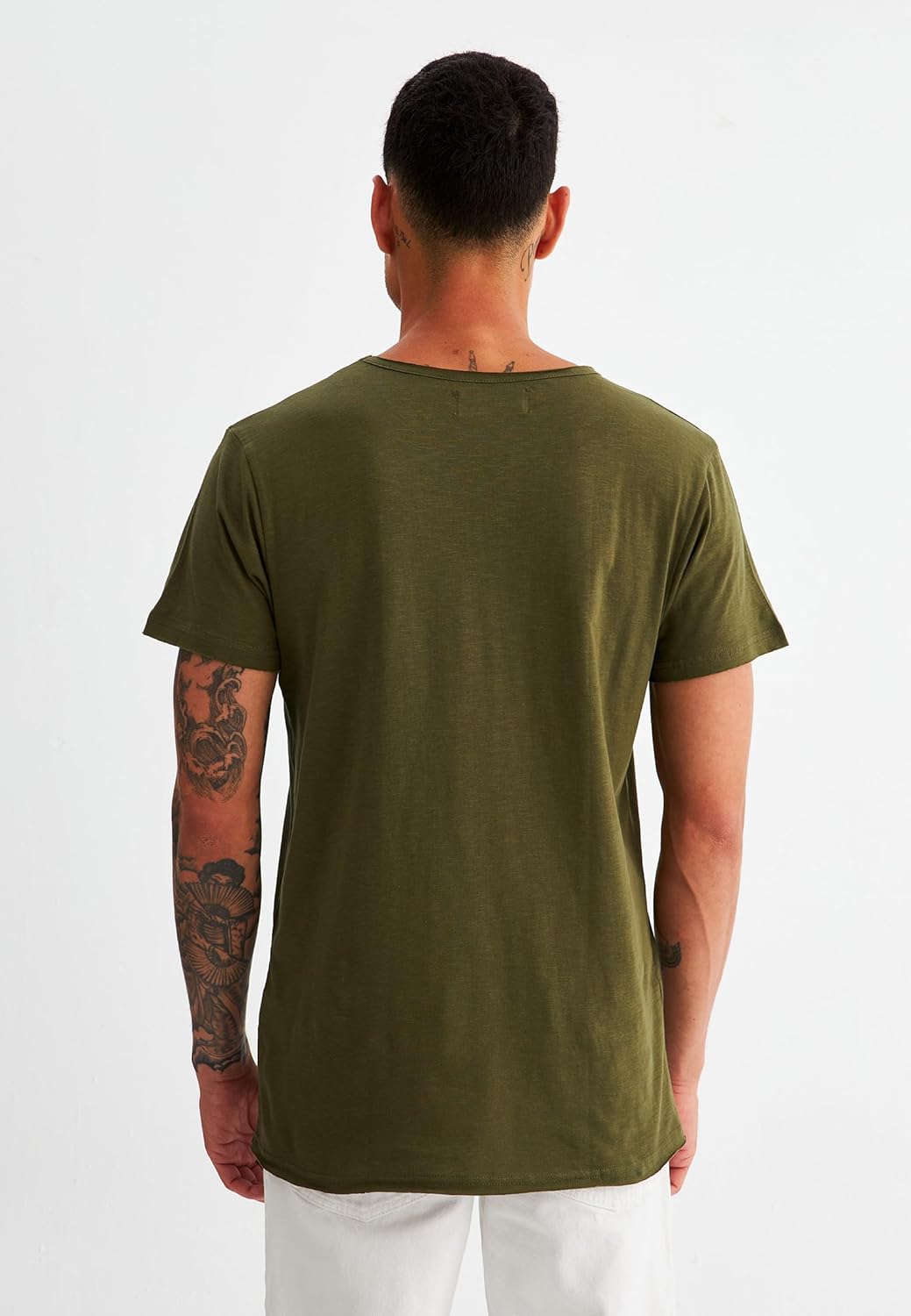 Leif Nelson Men's Oversized Long Sleeve T-shirt Sweatshirt LN6280 - Image 3