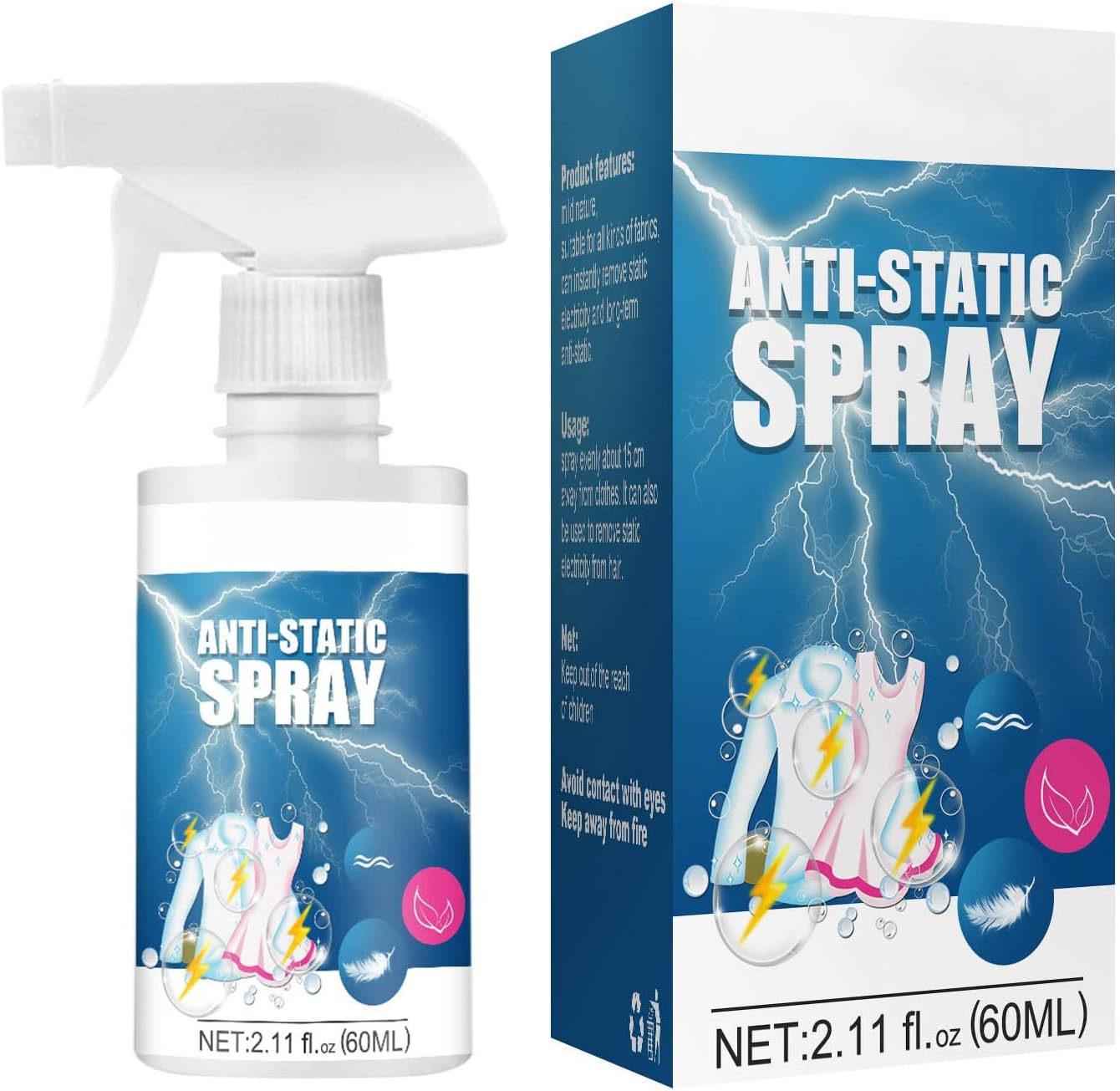 Antistatik Spray, Antistatik Spray Kleidungs & Textilien