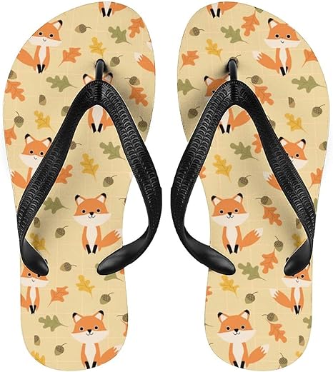 Amazon Co Jp ビーチサンダル サンダル スリッパ ビーサン かわいいキツネの松の実 靴メンズ 柔らかい 痛くない 島ぞうり 軽量 滑り止め カジュアル 室内履き アウトドア 海 プール 防滑 水陸両用 シューズ バッグ