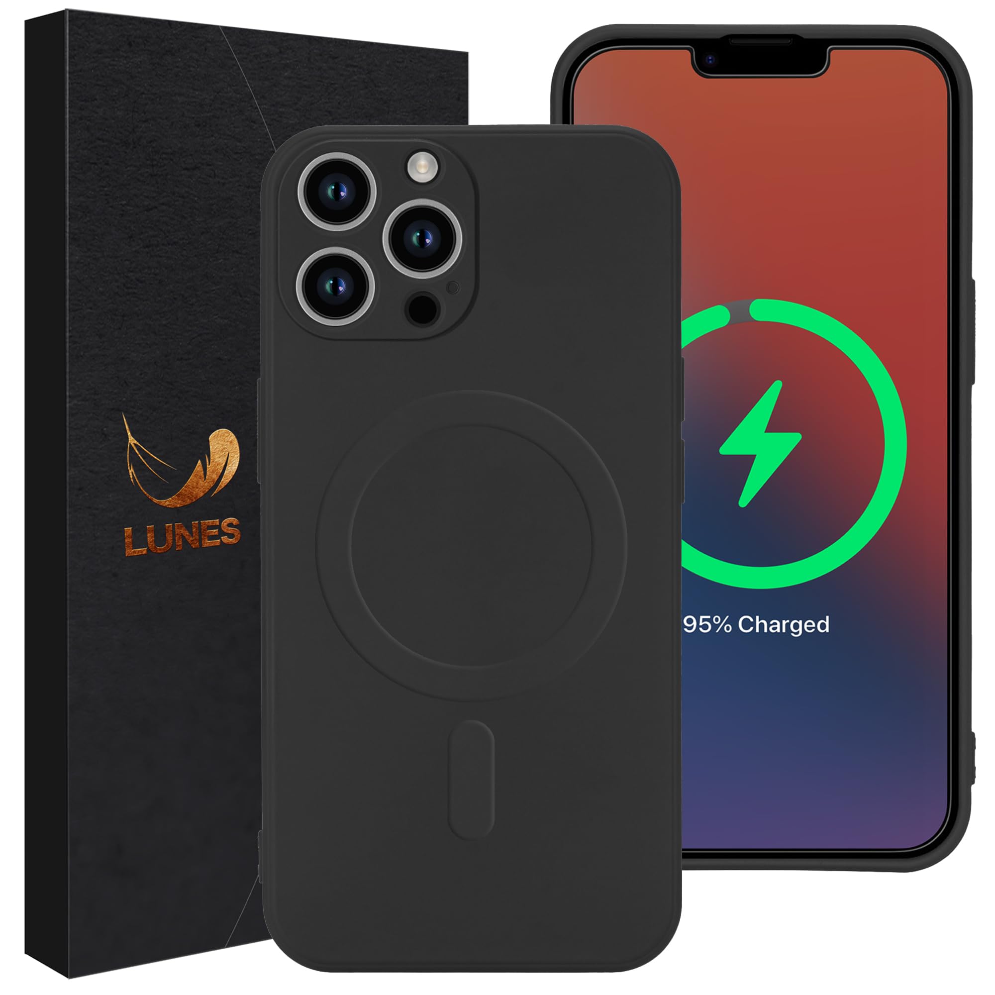 Amazon.co.jp: LUNES iPhone 13 Pro ケース Magsafe対応 カメラ保護