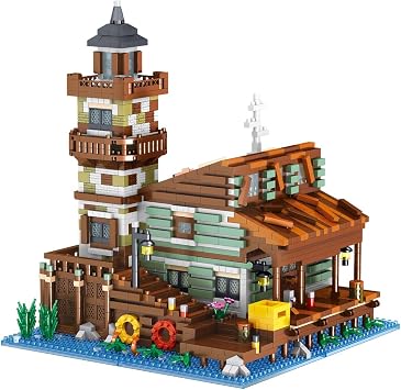 DAHONPA Fishing Village House Micro Mini Building Blocks2689 Pieces, Gift for Kids and Adults
