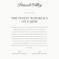 Vista 3 de Peacock Alley Boutique - Fundas de edredón de percal bordadas, 100% algodón de fibra larga, 200 hilos, tamaño Queen (blanco)