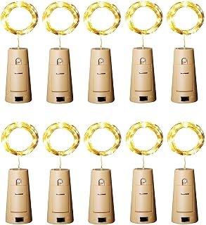 Mini Fairy Lights Cork Shape Battey Operated LED Wine Bottle Cork Lights 2 MTR 2M Lights for DIY, Party Decoration Wedding... Price In India
