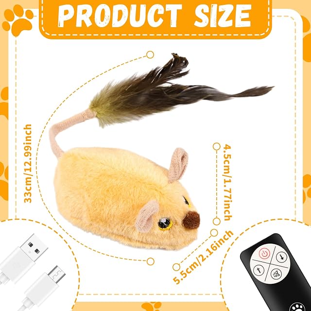 Foto 2 de 7 de BAODBF Juguete interactivo para gatos eléctrico, juguete para gatos automoviéndose para evitar obstáculos