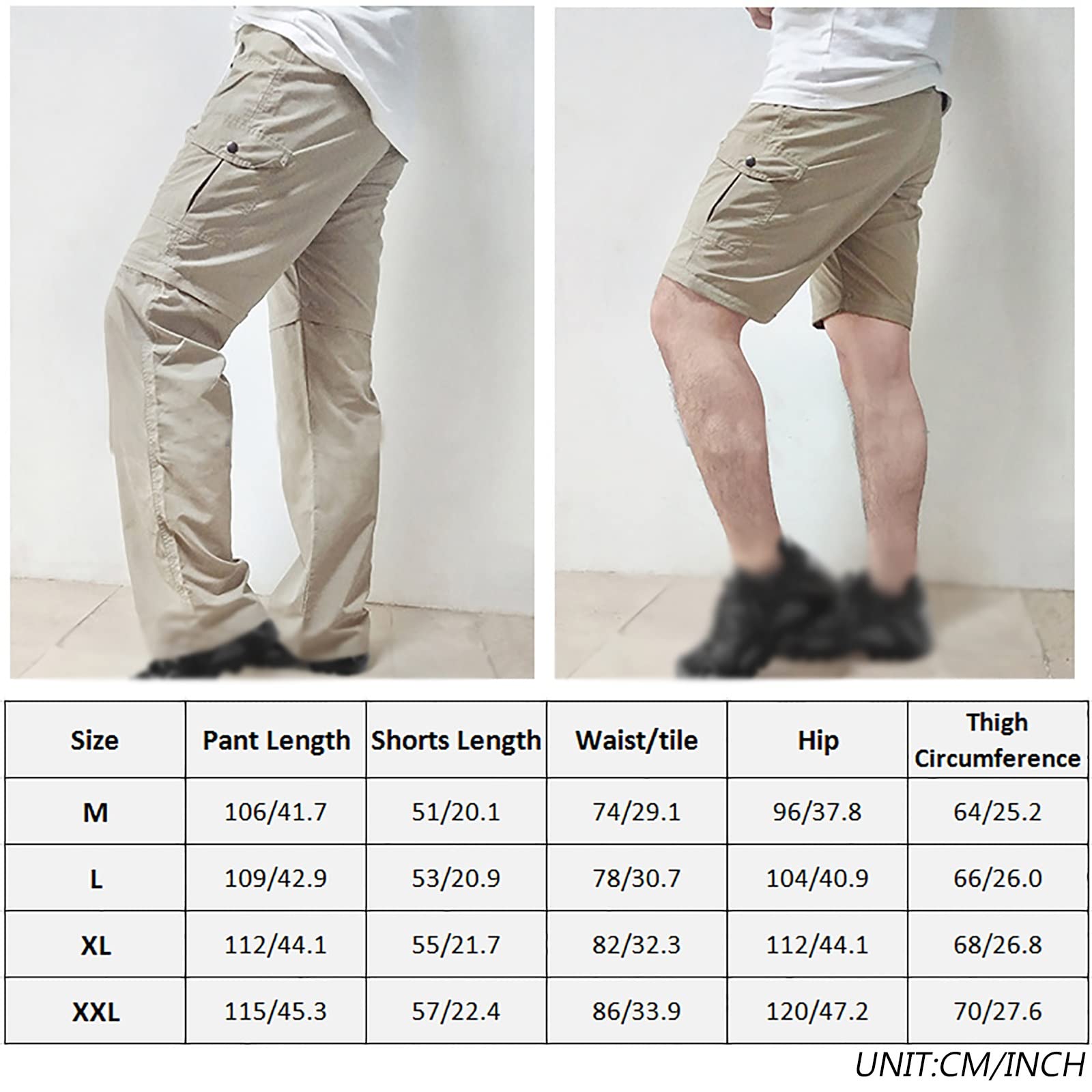 G&F Pantalones Trekking Hombre Softshell Impermeables y Anti-Viento Transpirables Pantalones para Montaña Escalada Running