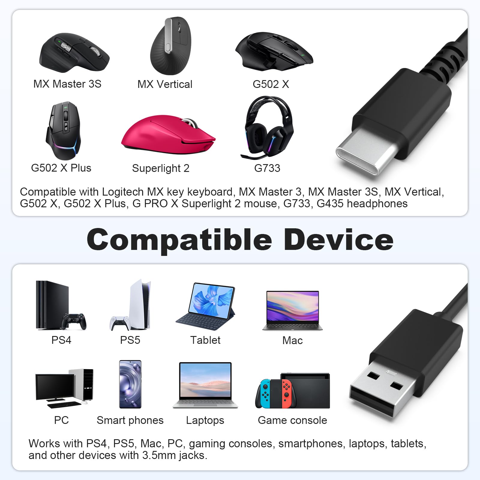 ロジクール MX MASTER 3S＋USB-C-A アダプター Amazon.com: NTQinParts Replacement Wall AC Power Charger + USB C