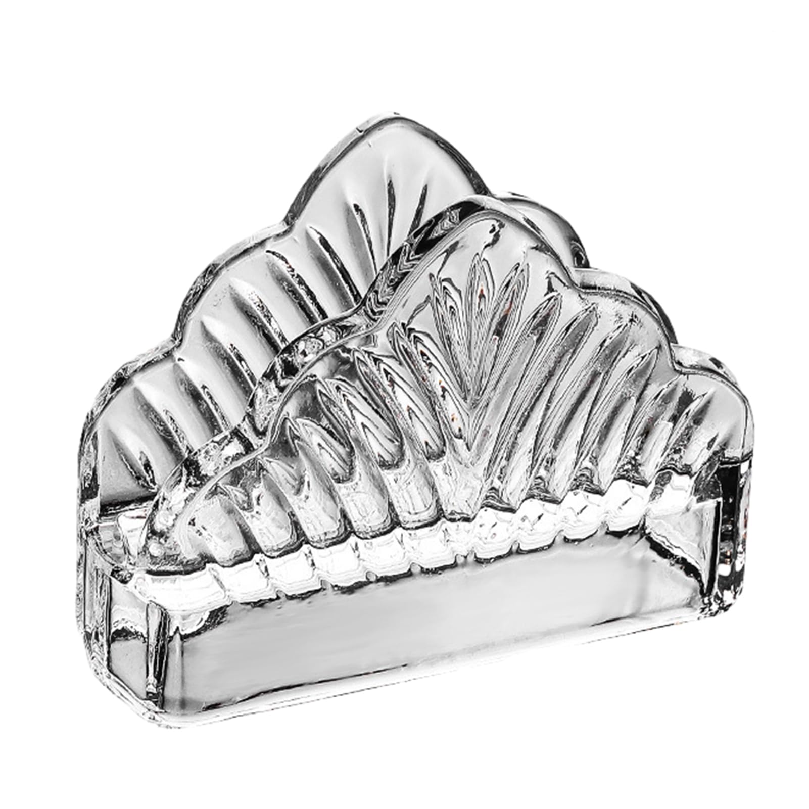 Glifora Tissue Holder, Crystal Glass Modern Style - Durable, Scratch-Resistant Organiser, Dispenser for Restaurant Napkins and Business Cards