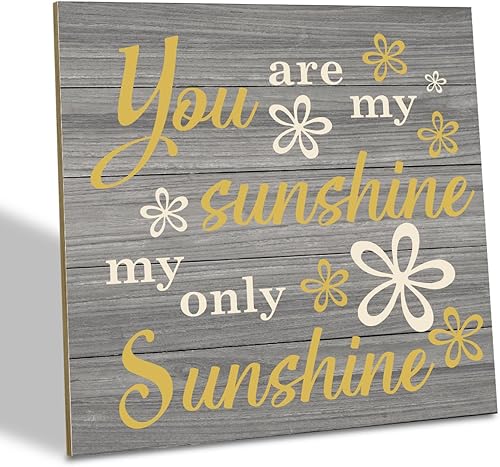 Letrero inspirador, placa de madera de 6.2 x 6.2 pulgadas, decoración de madera para habitación de bebé, letrero de madera rústica, decoración de