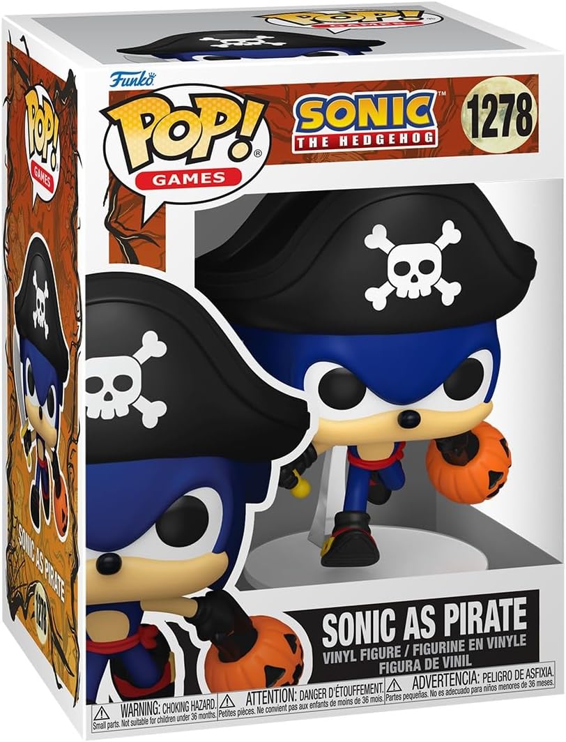 Funko Pop! Games: Sonic the Hedgehog - Sonic As Pirate - Collectable Vinyl Figure - Gift Idea - Official Merchandise - Toys for Kids & Adults - Video Games Fans - Figure for Collectors