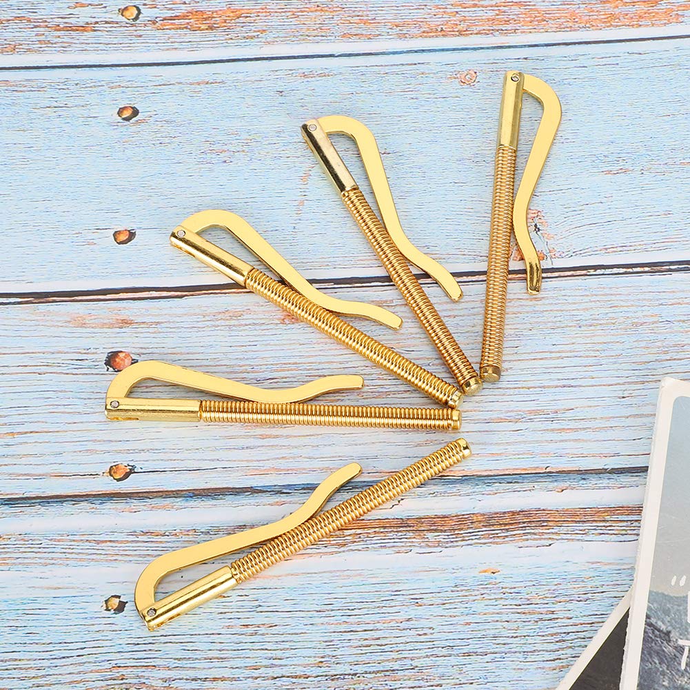 5 Fermasoldi Per Portafoglio In Acciaio Galvanizzato - Molla Dura, 85mm, Finitura Bronzo Per Banconote