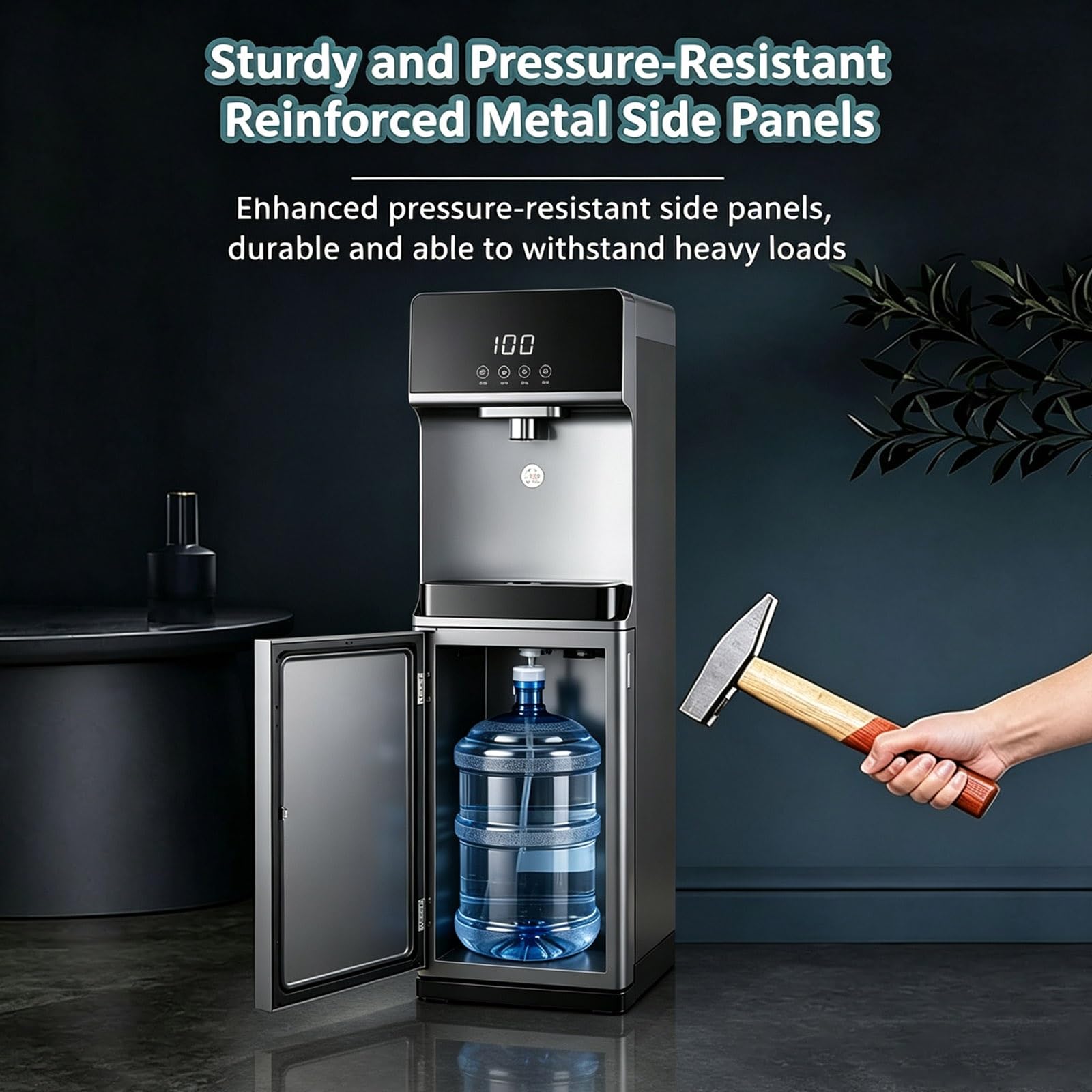 Distributore D'Acqua A Caricamento Dal Basso,Distributore Acqua Refrigerata,Con 5 Impostazioni Di Temperatura,Distributores D'Acquas Indipendente Per Studio
