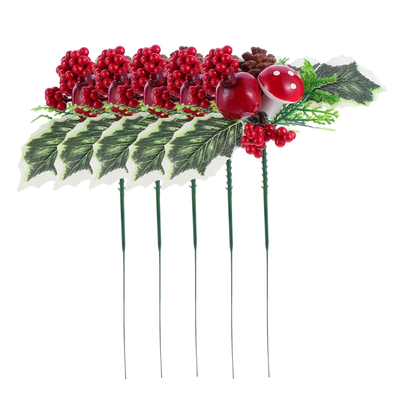 ABOOFAN 15pezzi Bacche Artificiali per Decorazioni Natalizie per e Accessori per Feste per Matrimonio e Festivi