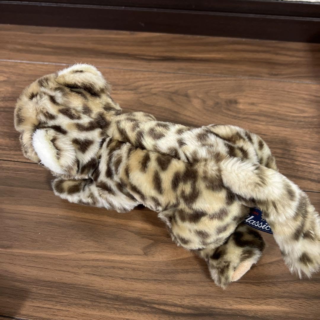 レア 珍品 昭和レトロ 日本製リーベ社 リアル ユキ ヒョウぬいぐるみ