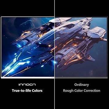 INNOCN 27 QD-OLED 2K QHD 2560 x 1440P 280Hz 240Hz PC Computer Gaming Console Monitor, 0.03ms, HDR400, HDMI, DisplayPort, Built-in Speaker, Height Pivot Adjustable Stand - 2780s