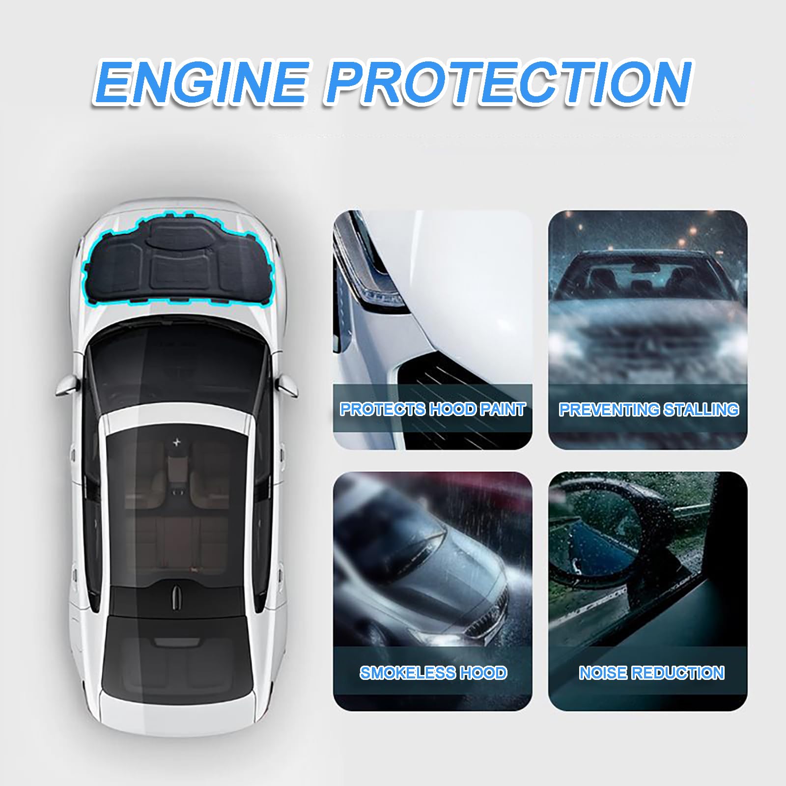 Land Rover Discovery Sport 2016 2017 2018 2019 mata izolacyjna do maski samochodu bawełniana mata izolacyjna do samochodu przednia maska ochronna osłona
