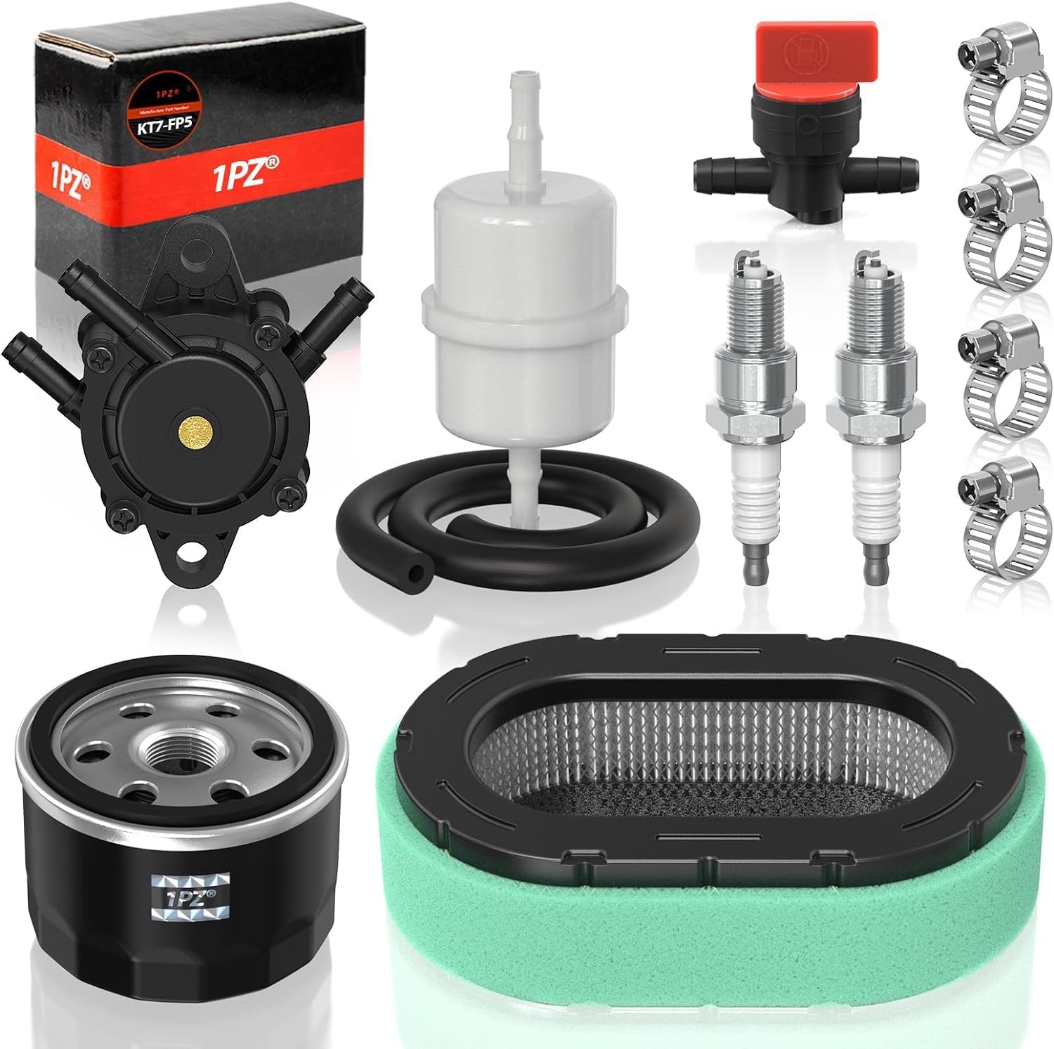 1PZ KT8-FPH Oil Change Kit Air Filter for Cub Cadet KH-32-883-09-S1 XT2 XT1 LT46 LT50 ZT1-54 ZT1-42 Kohler 7000 Series KT715-KT745 725CC Engines Replace 32-083-09-S