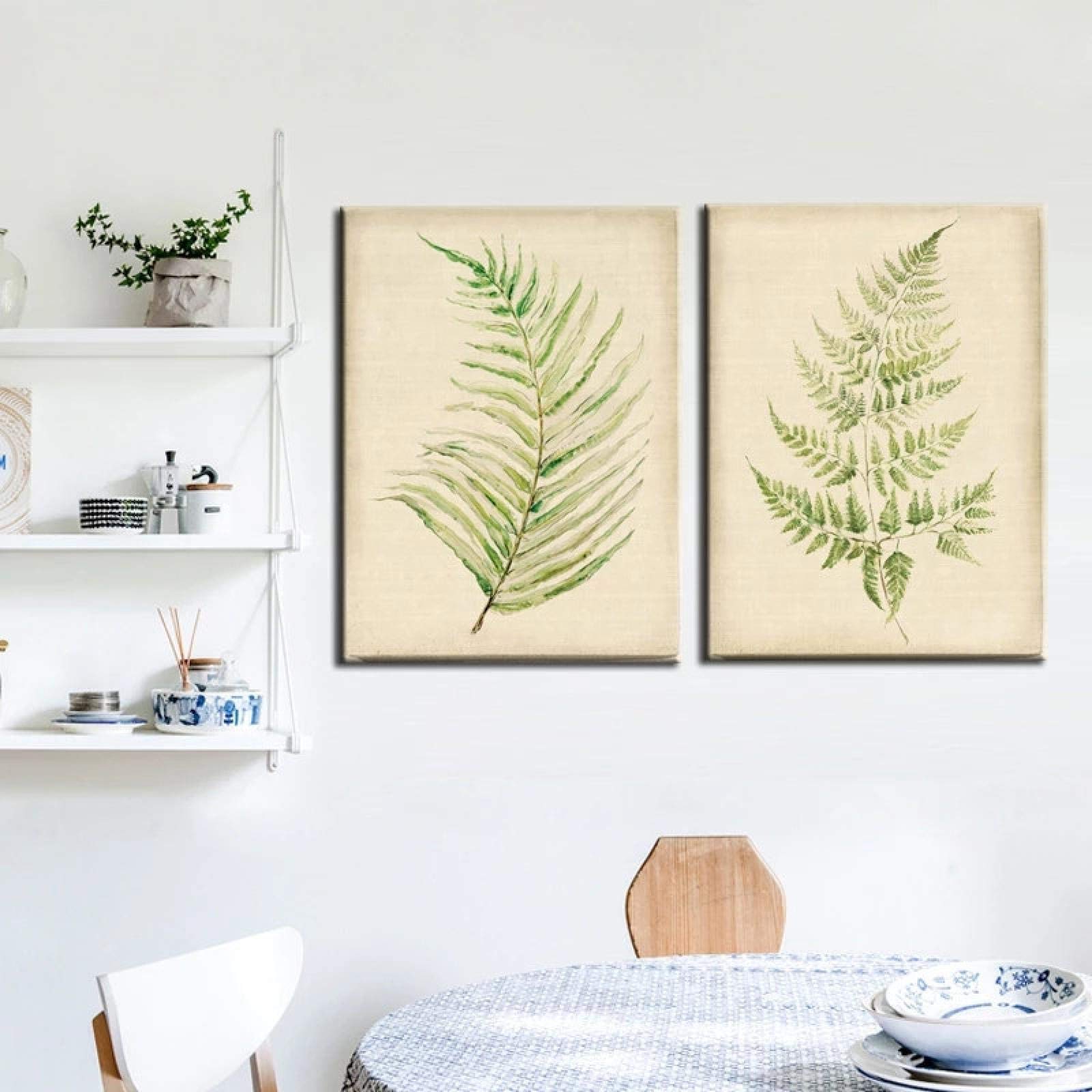 Cuadro minimalista antirrefllejos pack de dos obras de 40x50 cm para renovar paredes sin taladrar 8