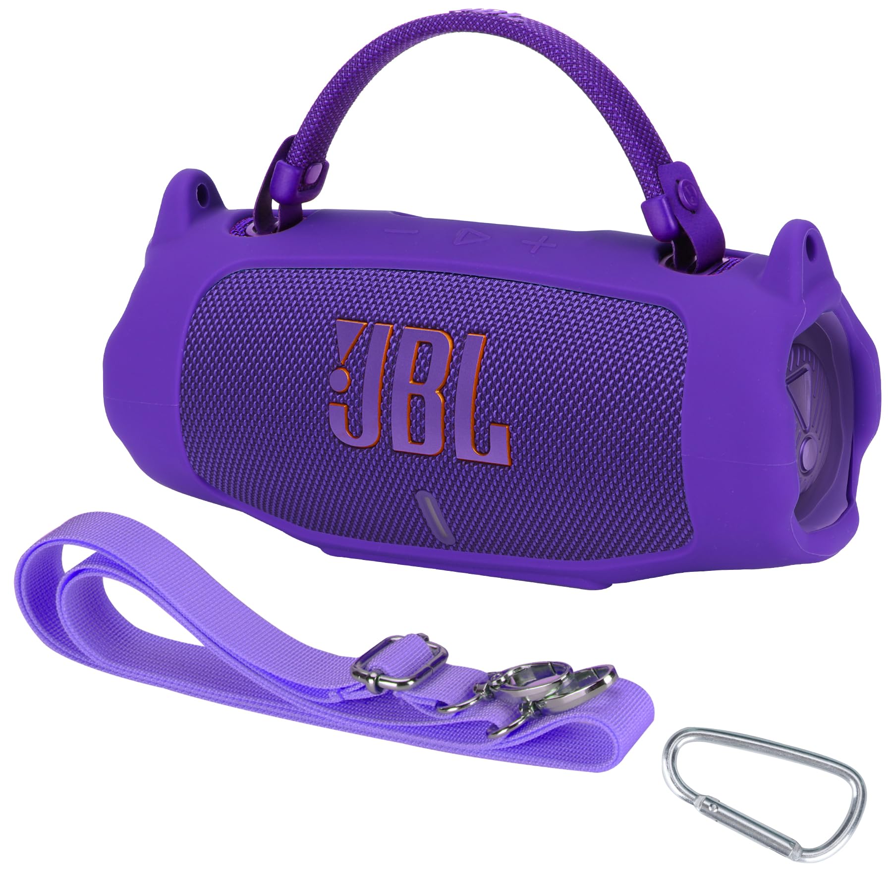 Peyyargo Silicone Cover Compatible with Charge 6 Portable Waterproof Drop-Proof Speaker (Purple)