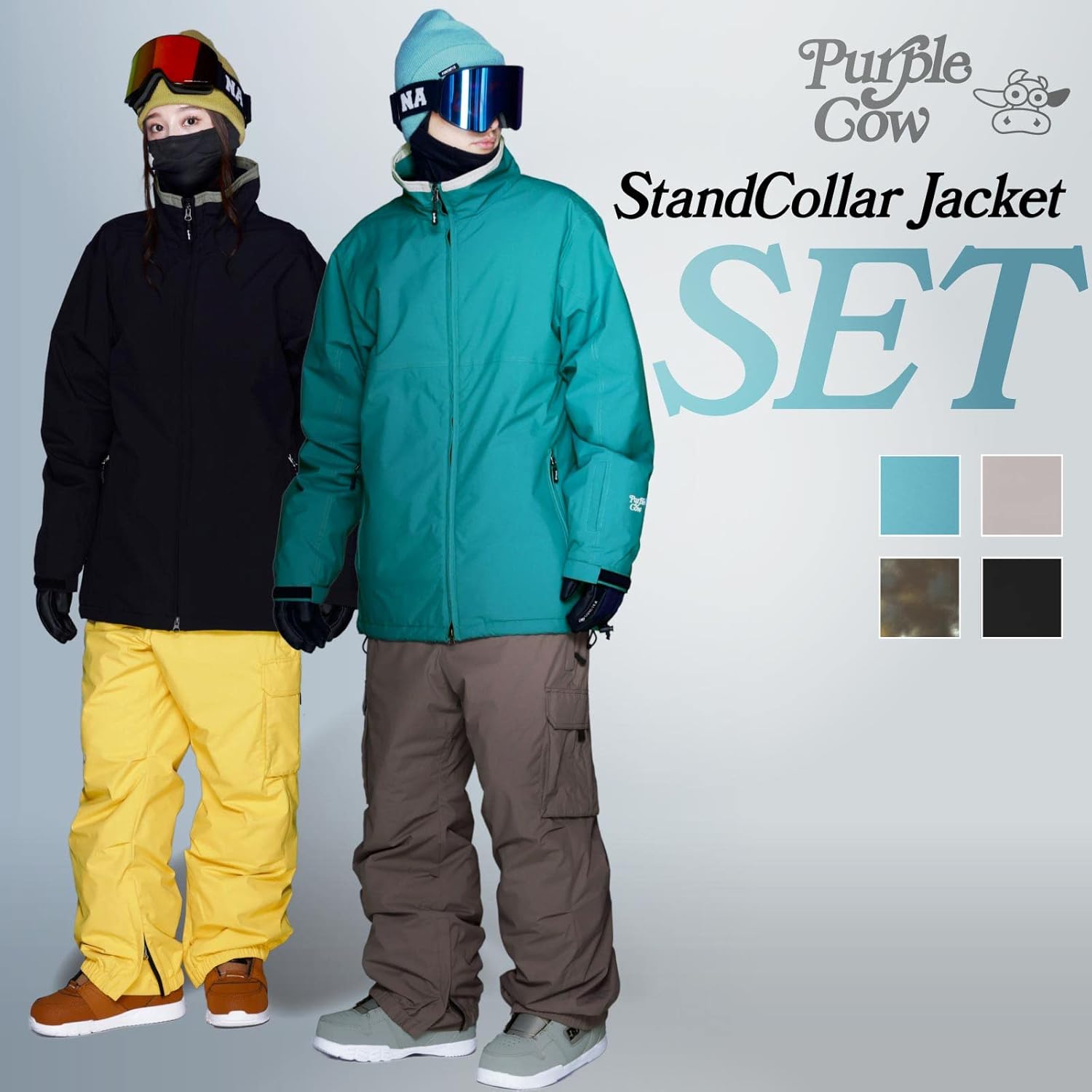 Amazon.co.jp: [ネームレスエイジ] スノーボードウェア 上下セット 22