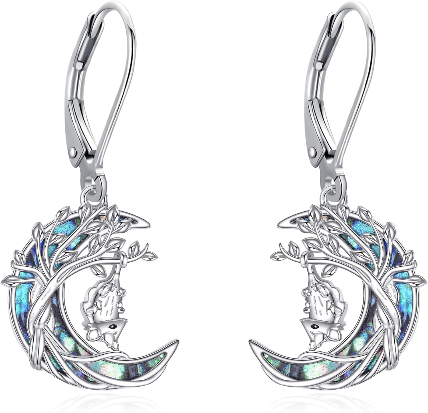 ONEFINITY Opossum Earrings 925 Sterling Silver Moon Opossum Earrings Jewelry Gifts for Women