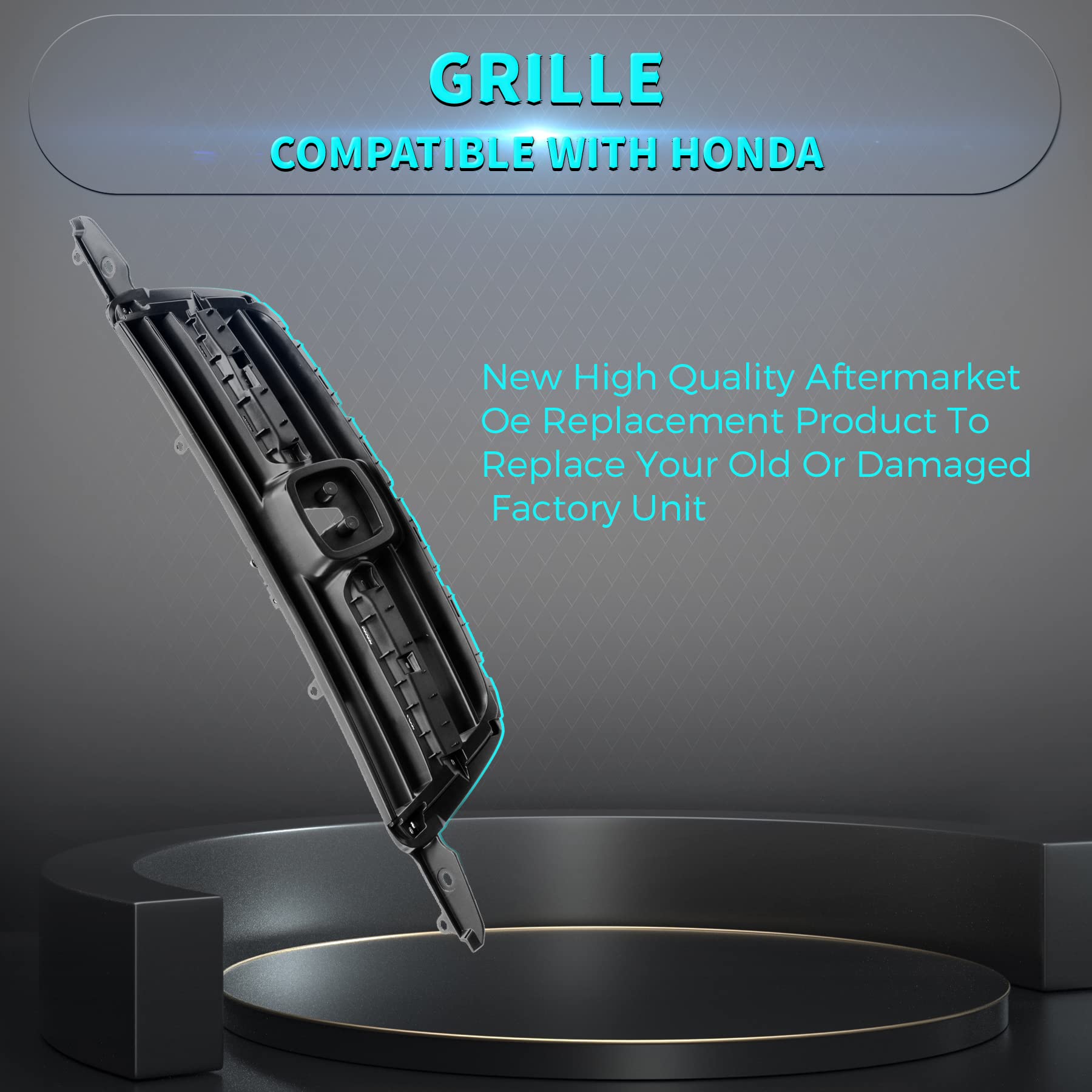 Amazon.com: Titanium Plus Autoparts Front Dark Gray Shell