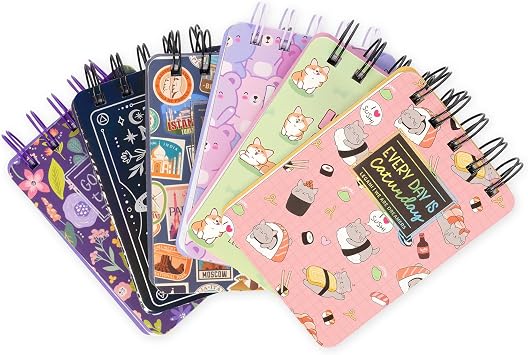 LEGAMI Spiral 8 mm, Moth Theme, Special Edition, Mini Format, FSC Certified Paper, 220 Pages, White Paper 80 g/m2, 7 x 10 cm