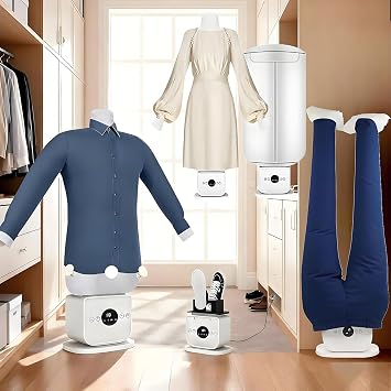 Shirt Iron, 2026 Upgrade Touch Type Humanoid Automatic Ironing Machine 3.0, 360 Without Blind Spots Drying/Ironing Machine, One-Click Use, 8 Minutes Quick Ironed Dry, for All Fabrics 1 Kit