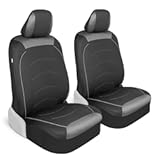 Motor Trend Black Cloth Car Seat Covers for Front Seats – Premium Automotive Bucket Seat Covers&comma; Made for Vehicles with Removable Headrests&comma; Interior Covers for Car Truck Van SUV Seat Protector