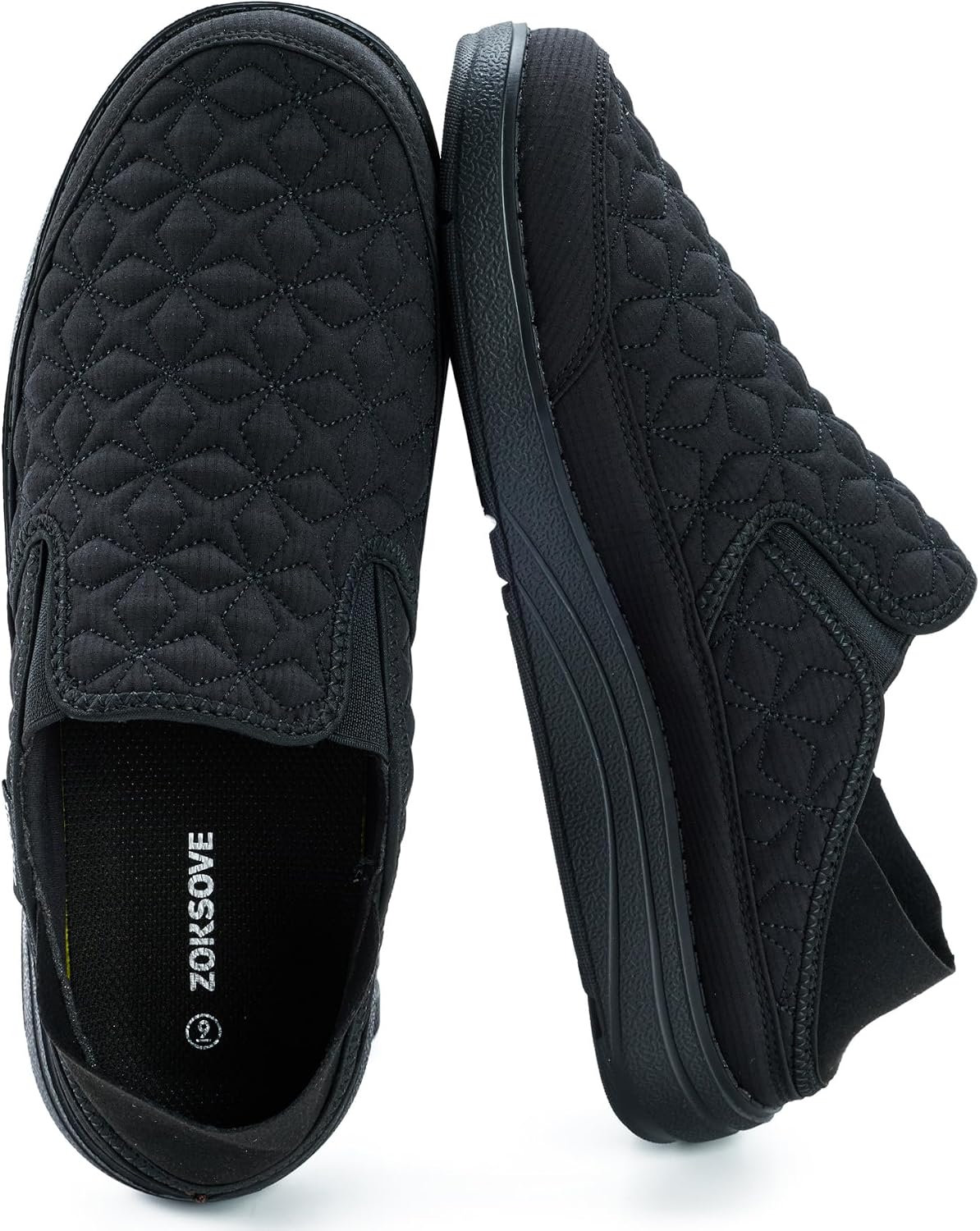 ZOKSOVE Mens Wide Slippers for Plantar Fasciitis - Orthopedic House Mules Clogs