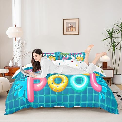 Miniatura 9 de Castle Fairy Juego de ropa de cama de béisbol para niños, funda de edredón de juegos deportivos de dibujos animados para adolescentes y niñas, funda