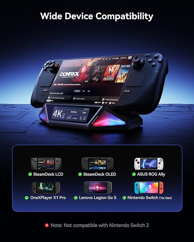 DOCKCASE & CHIZHA Docking Station para Steam Deck OLED/ROG Ally/Legion Go miniatura 8