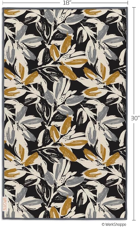WerkShoppe Leaf Tiles Microfiber Towel